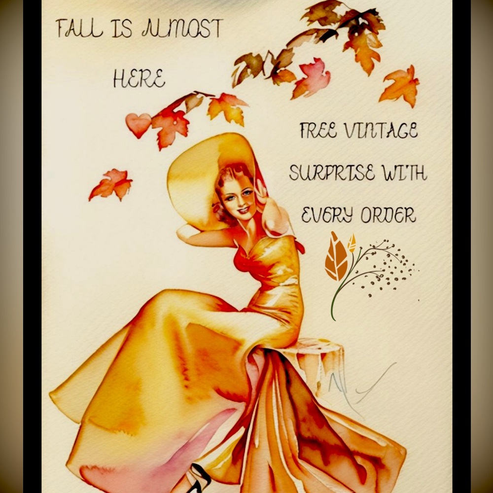 Unique Vintage Orange Dress